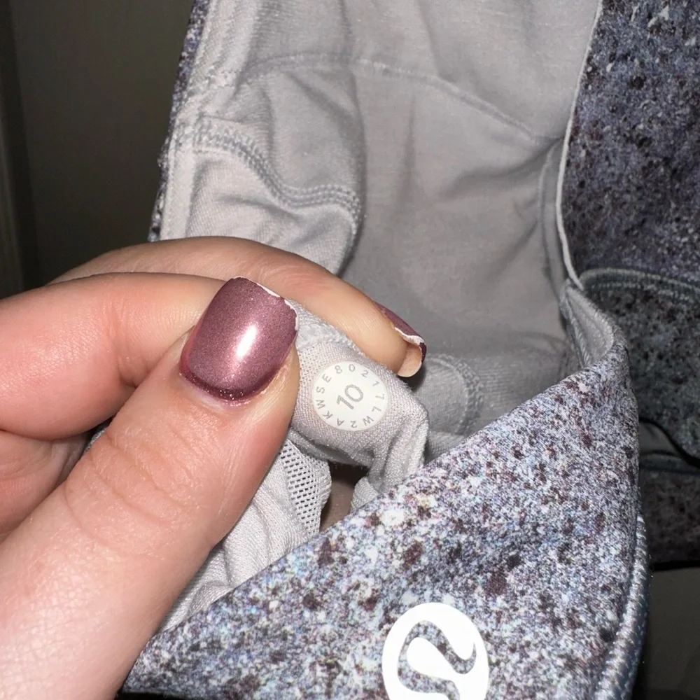 Lululemon Women's Speckled Fast & Free Bra sports bra 10 gym activewear athletic